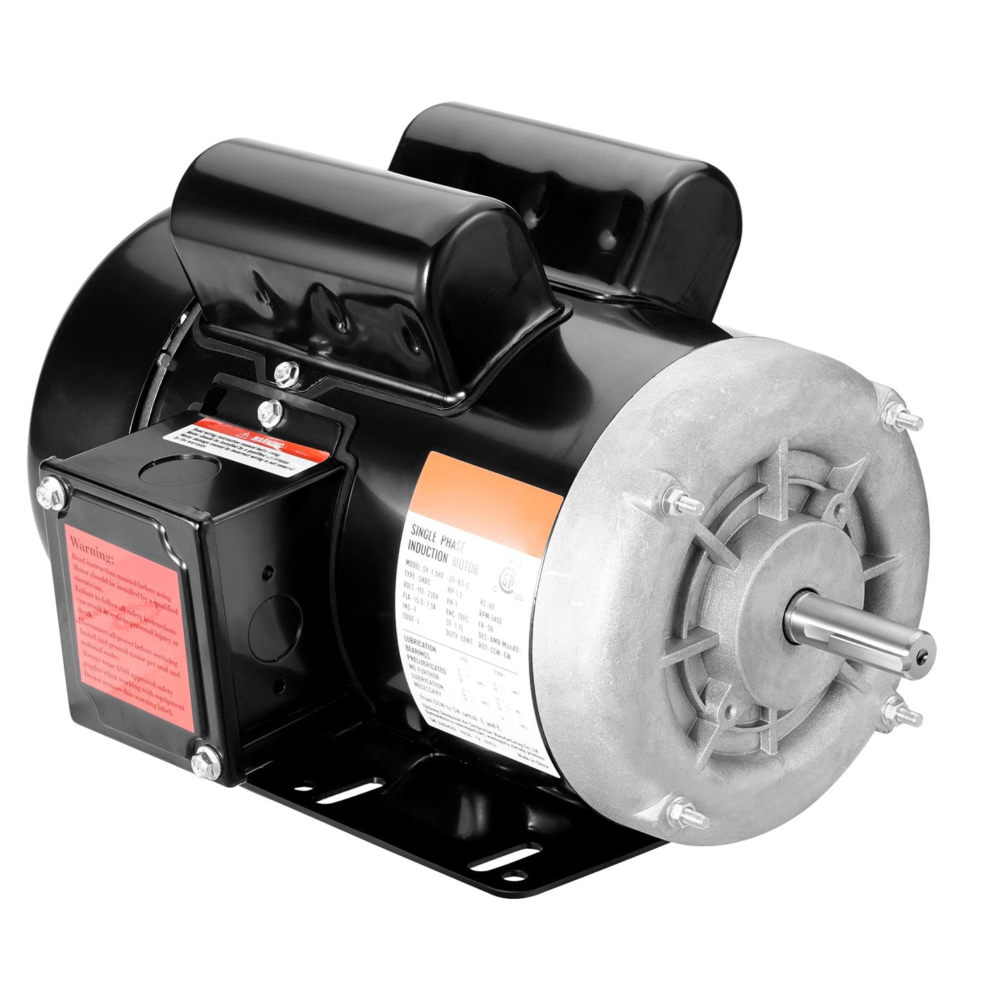 1.5HP Electric Motor 3450 RPM AC 115V/230V