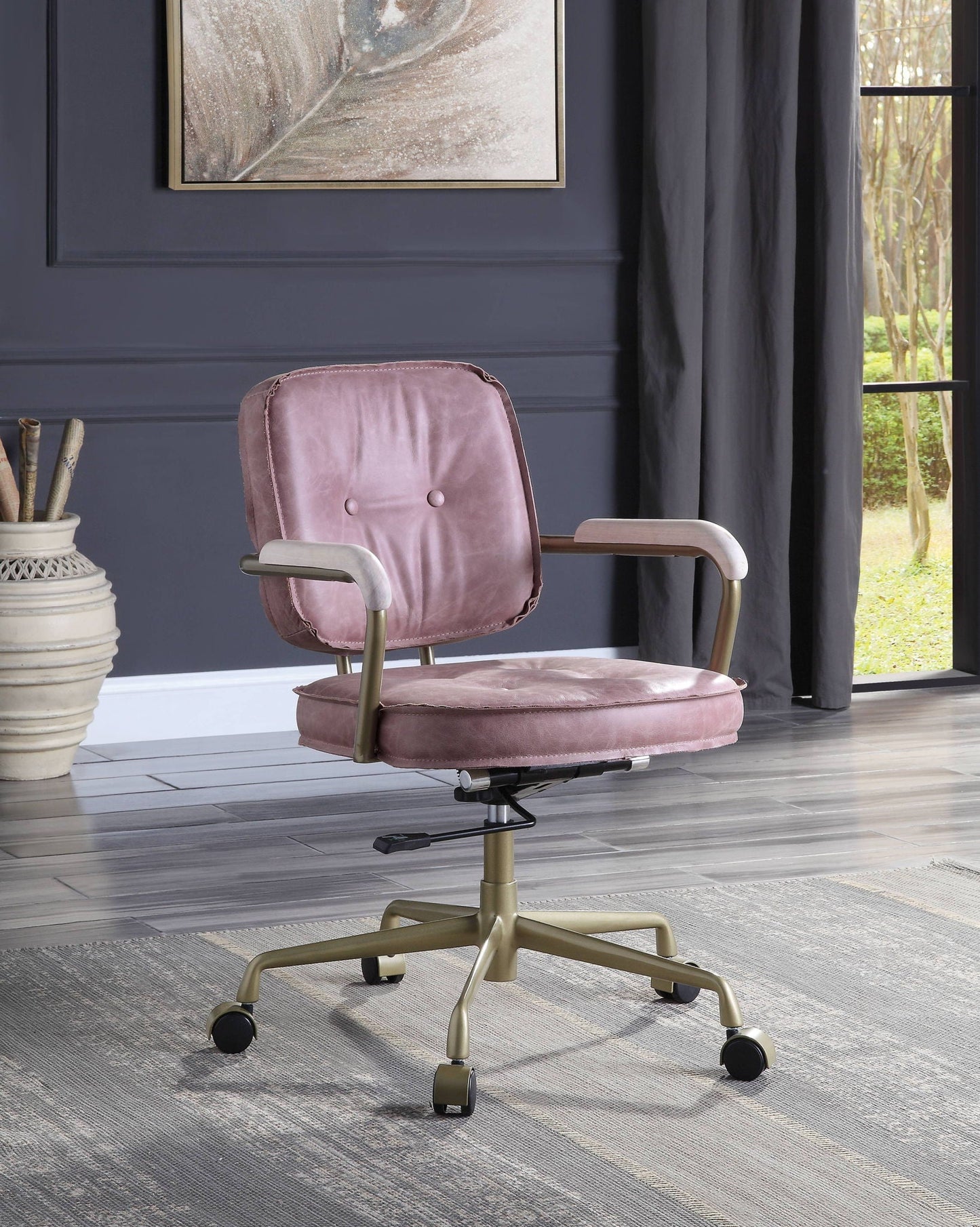 Siecross Top Grain Leather Office Chair
