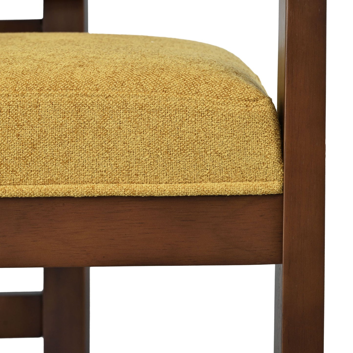 Stylish Indoor Upholstered Wood Dining Chair Set of 2