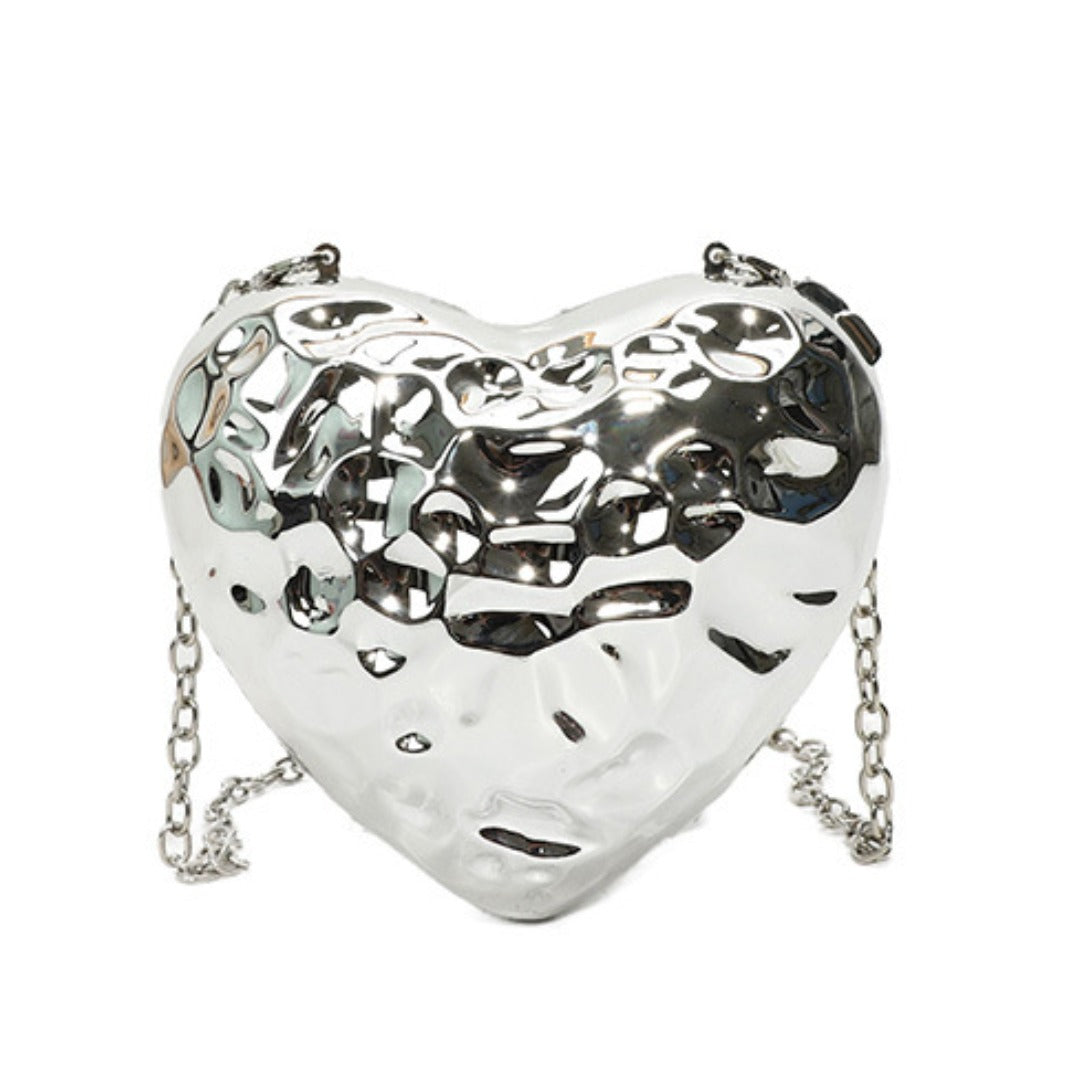 Heart Shaped Mini Purse – Elegant Acrylic Pericardium Chain Clutch, Perfect for Parties, Proms, Weddings