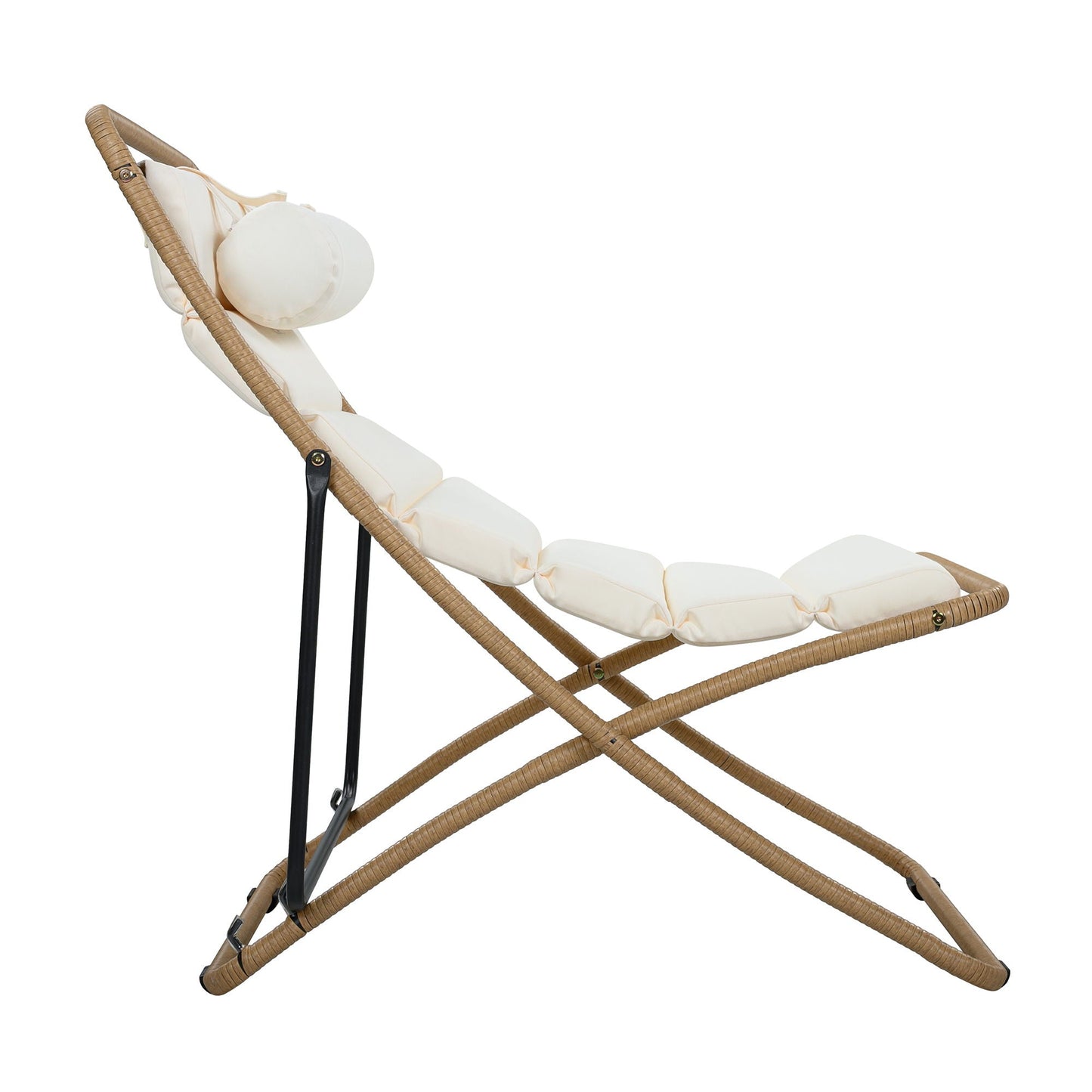 Outdoor Folding Chair With Adjustable Backrest (Set of 2)