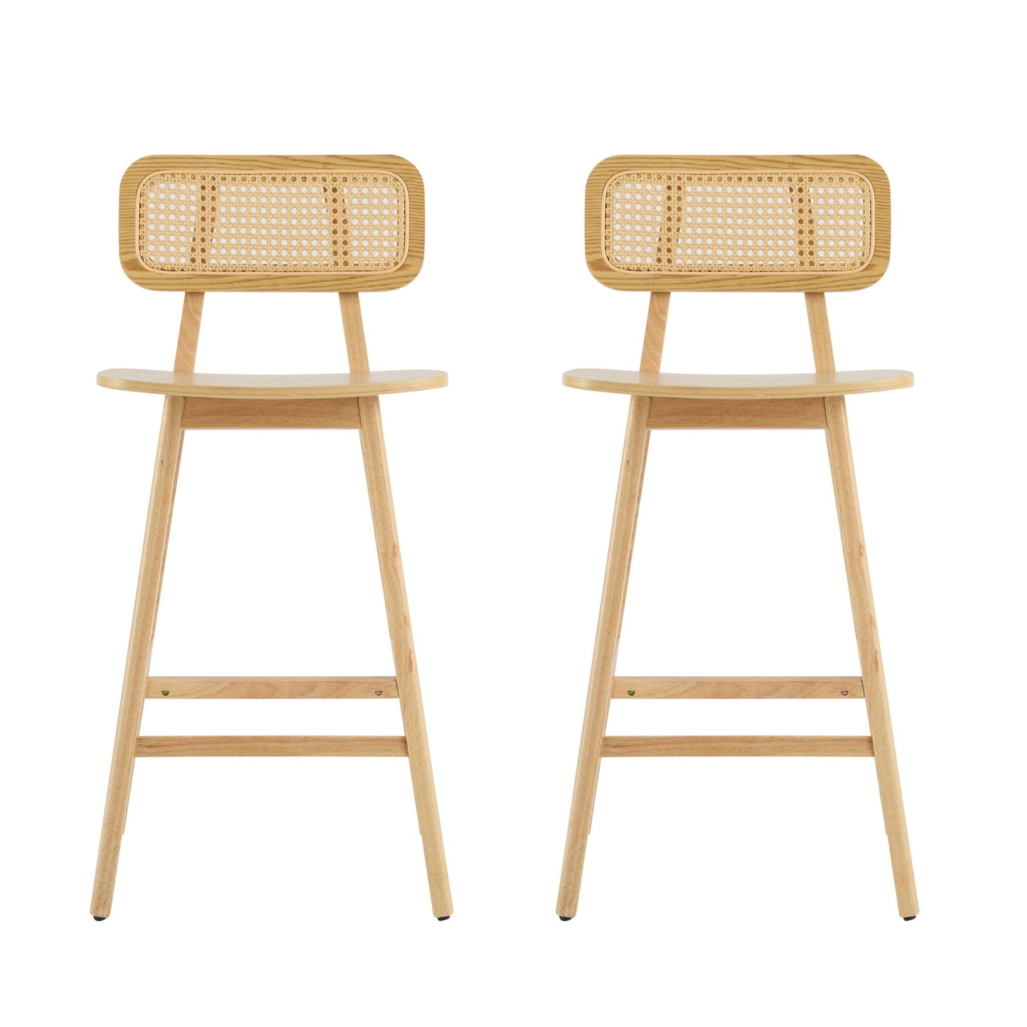Bari Indoor Wood Barstool (Set of 2)