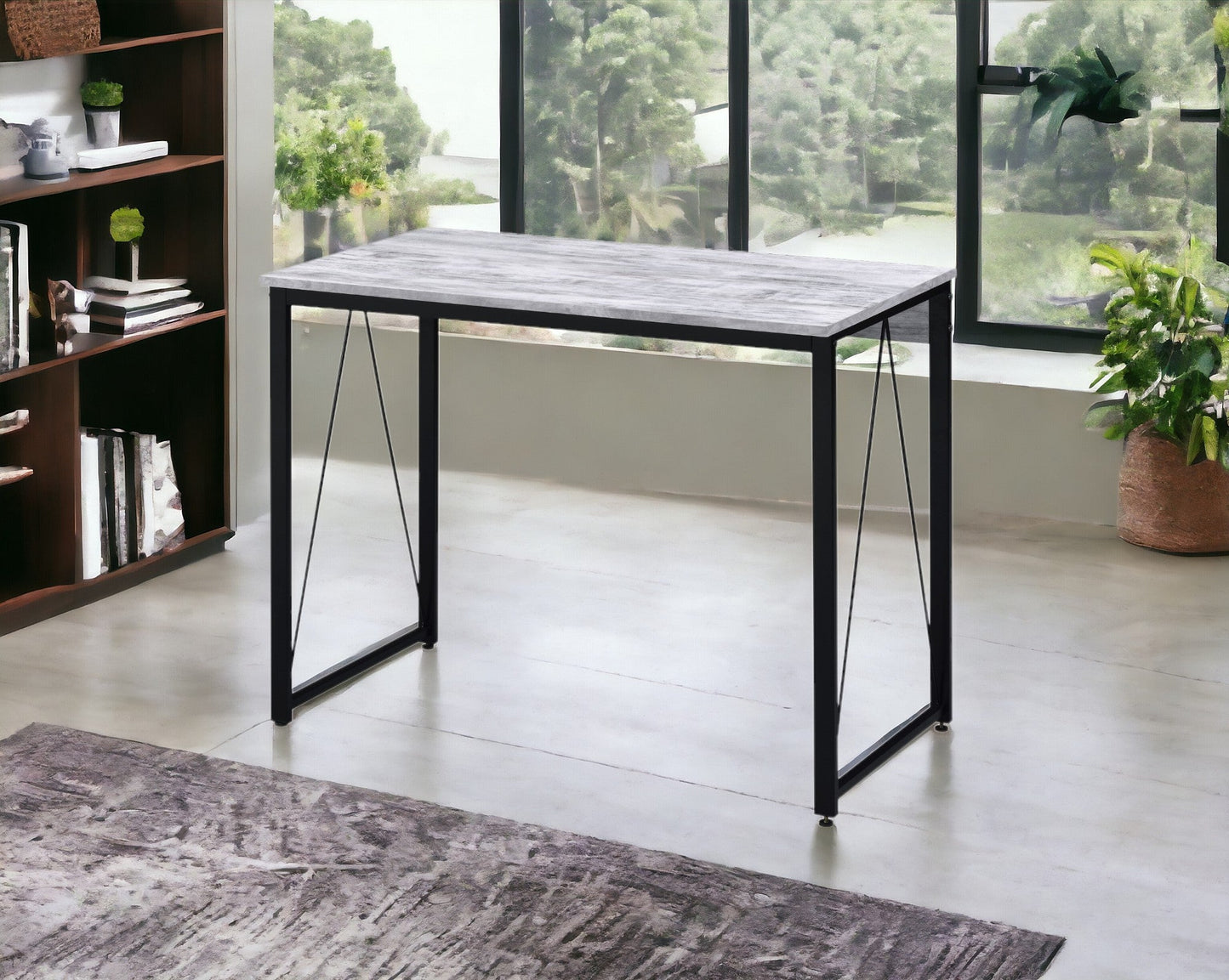 Zaidin Antique White Writing Desk
