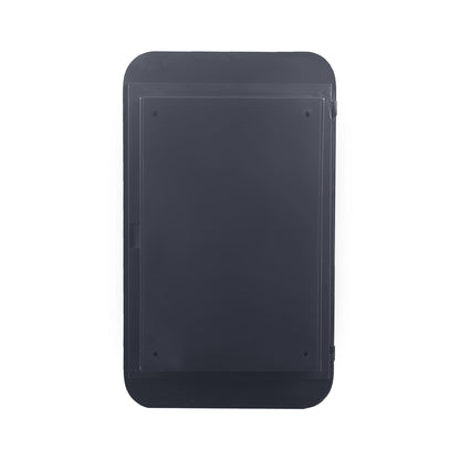 20x30 Inch Recessed Black Metal Framed Medicine Cabinet