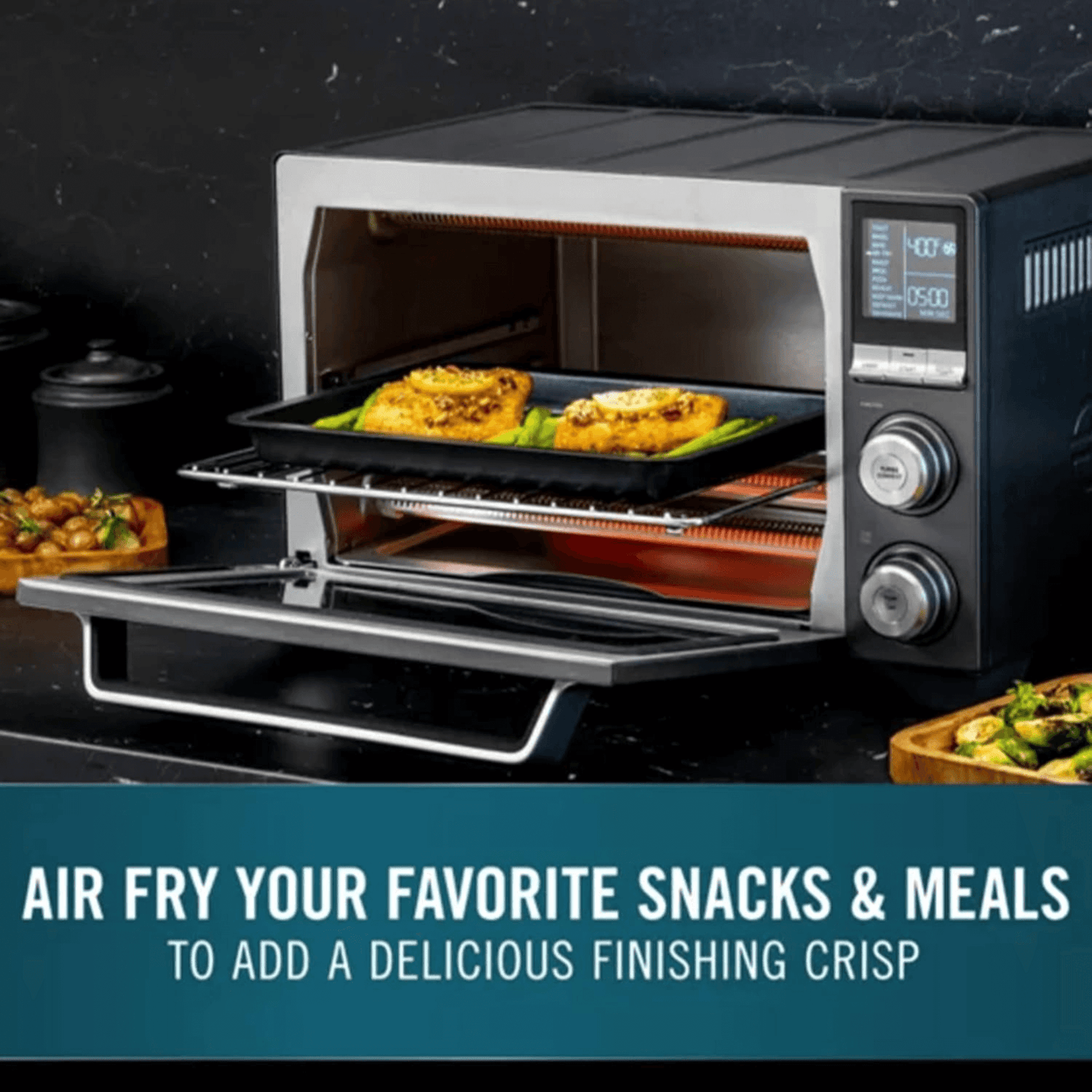 Calphalon Quartz Heat Countertop X-Large Stainless Steel Toaster Oven- REFURBISHED