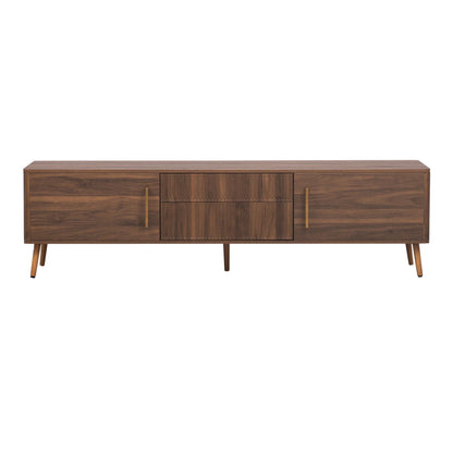 TV Stand With 2 Drawers For TVs Up To 80" - Walnut
