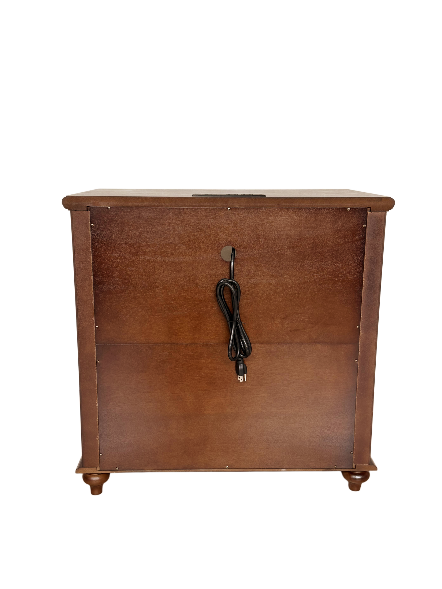 28" Nightstand with Charging Station, Rustic