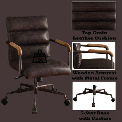 Harith Retro Top Grain Office Chair