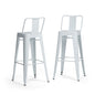 Rayne - Curved Back Metal Stool (Set of 2)