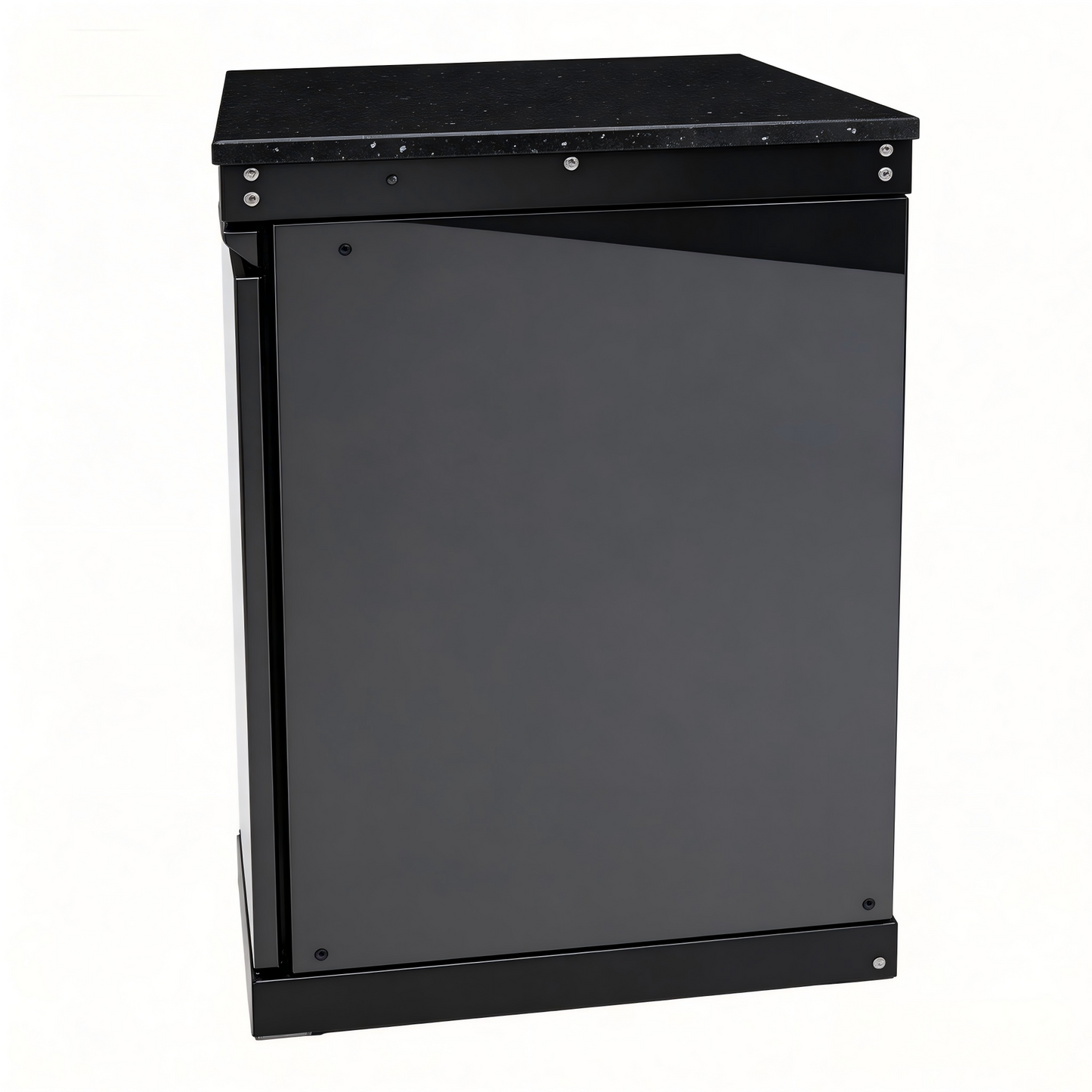 Black Single-door Storage Locker Outdoor Kitchen Islands
