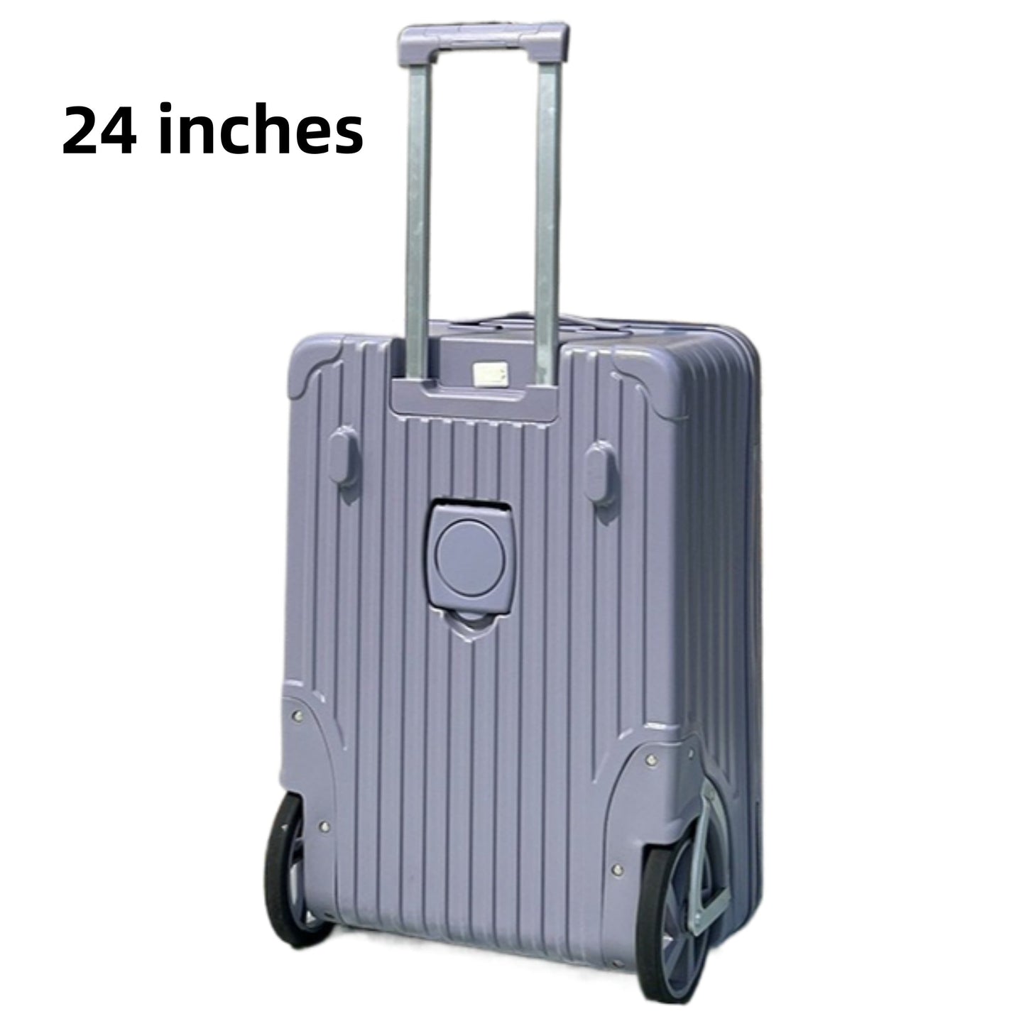 PC Material Large Wheel Luggage, 20 Inches, 24 Inches, TSA Lock, Folding Cup Holder, Outdoor Travel Luggage With Phone Holder And USB Port, Portable Rolling Luggage