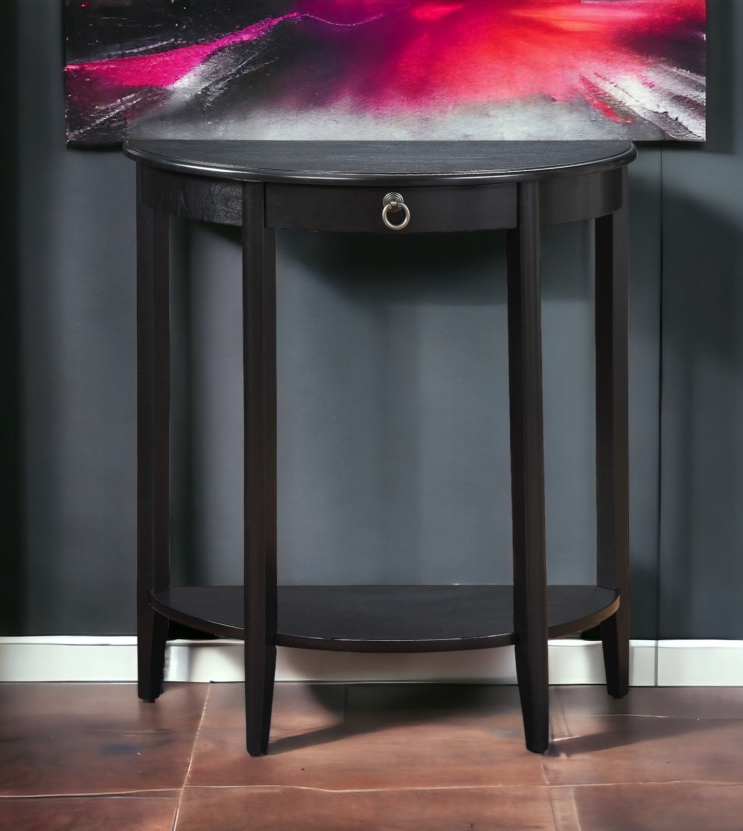 Justino II Half Moon Console Table