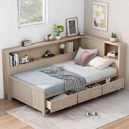 Daybed With Storage Shelves