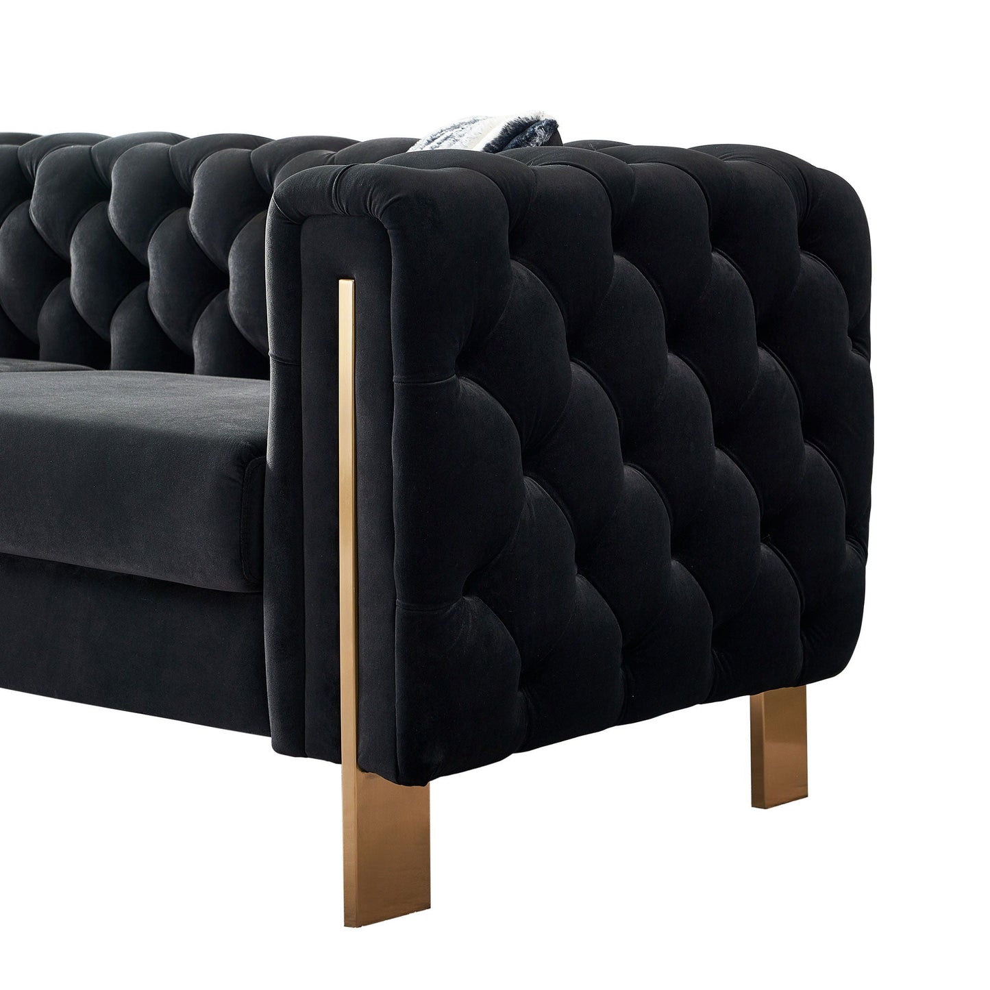 Chesterfield - Modern Tufted Living Room Sofa, 84.25''W Couch