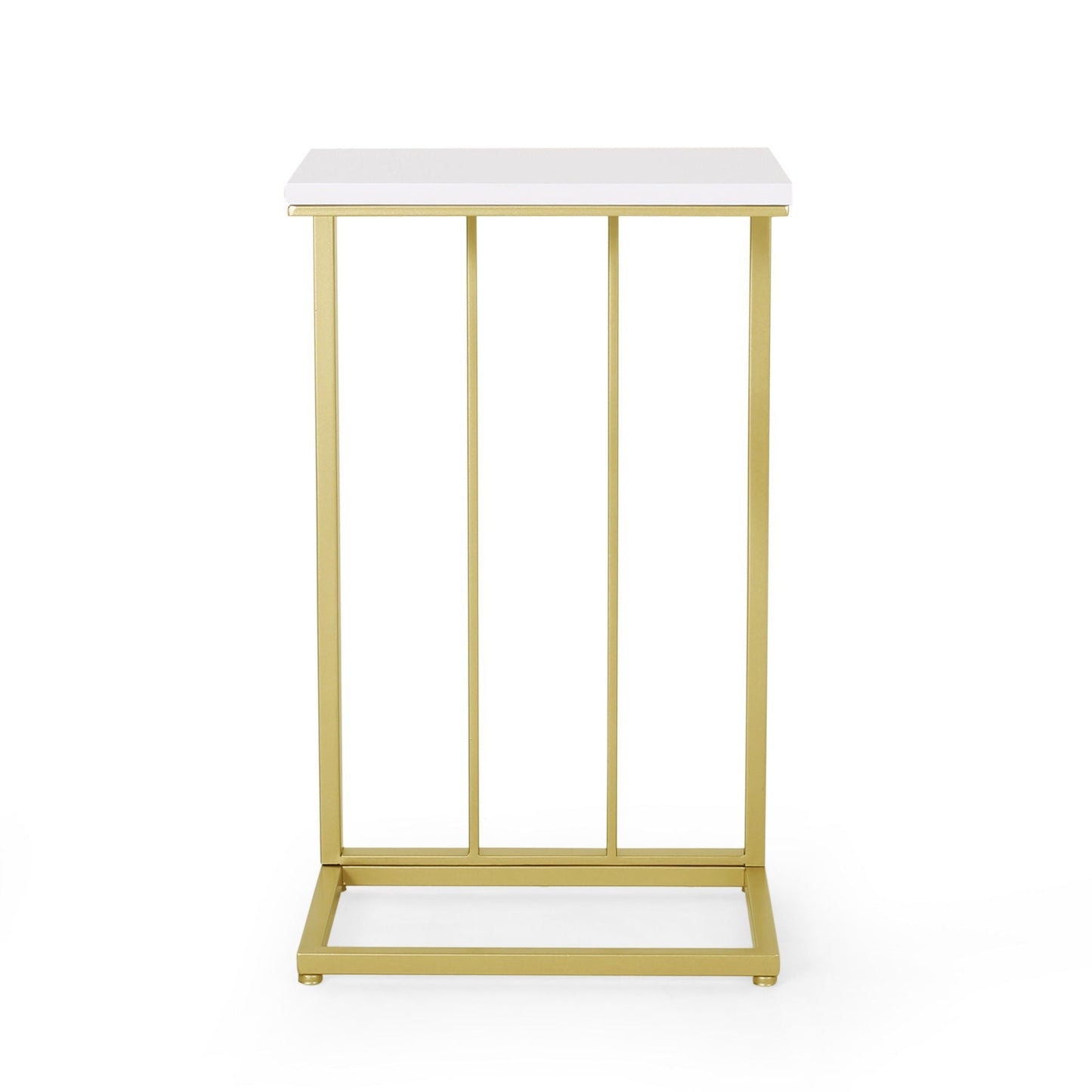 Modern Glam C-Shape End Table