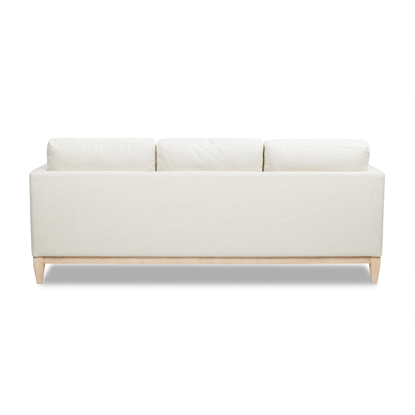 Knox 84' Modern Farmhouse Sofa, Flax White Linen