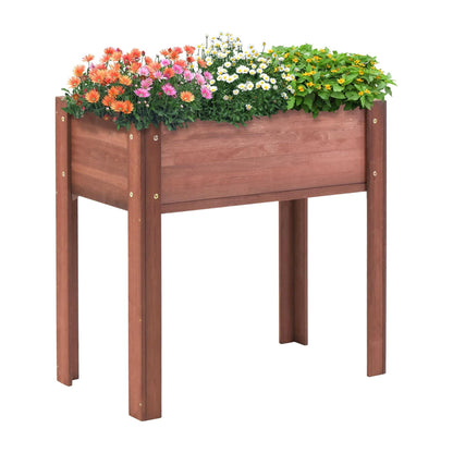 Raised Garden Bed With Legs, Elevated Planter Box For Outdoor Plants