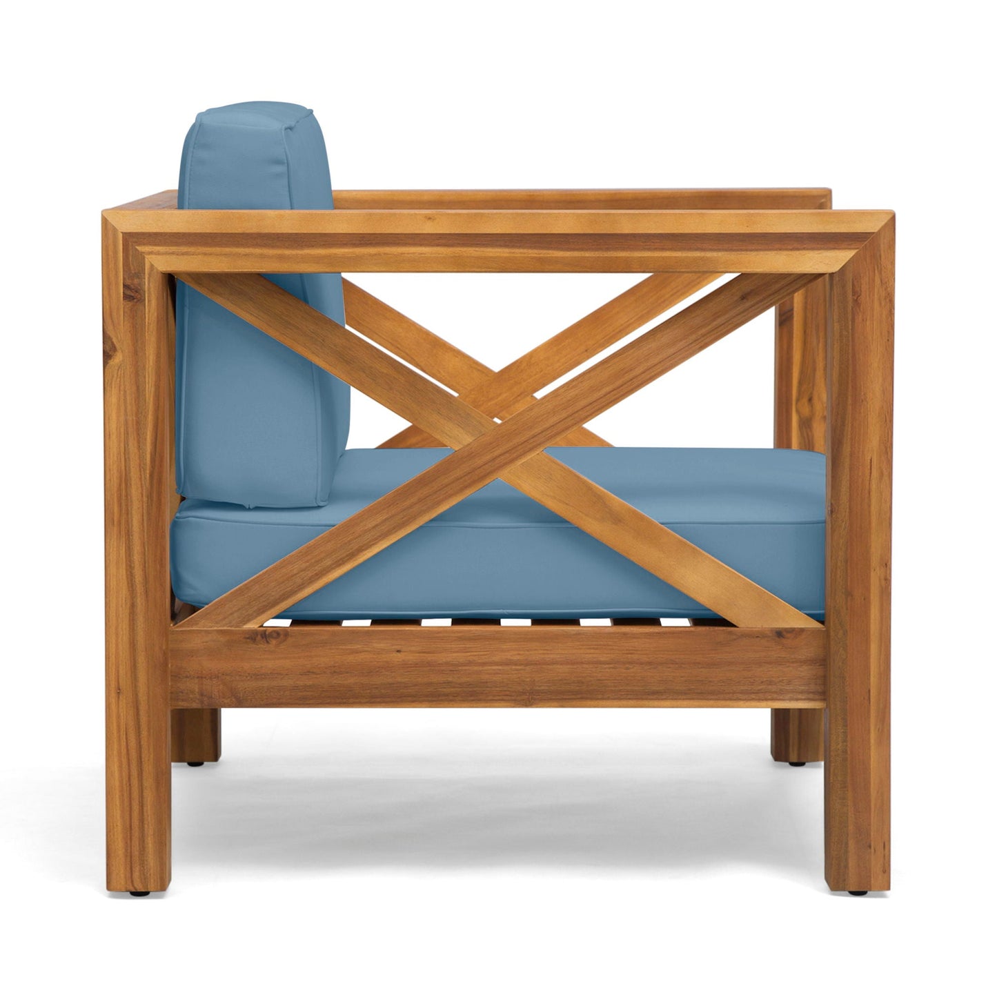 Brava Mid-Century Modern Club Chair with Water Resistant Cushions
