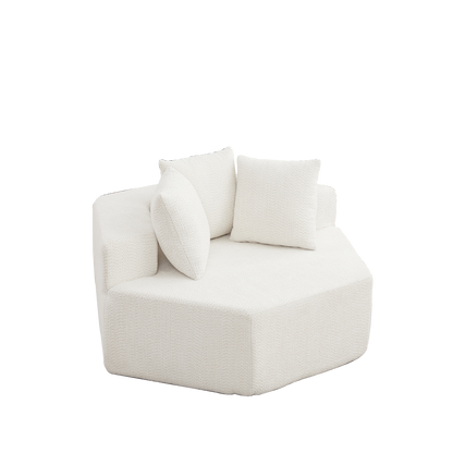 54-Inch Modern-Style Hexagonal Single Lounge Chair