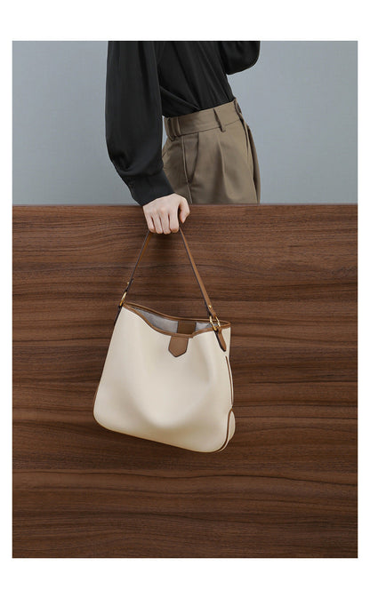 Genuine leather hobo handbags trendy commuter bag 5740