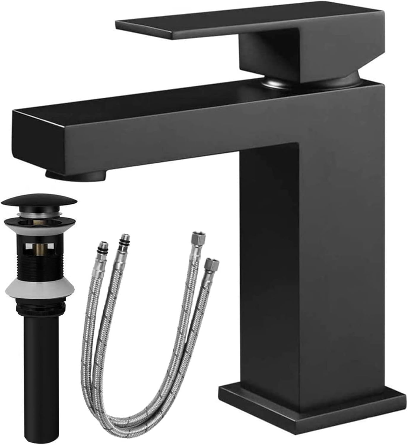 Single Handle Bathroom Faucet, Matte