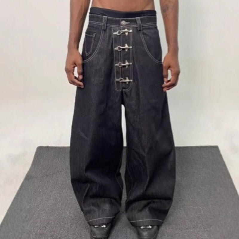 American-style Streetwear Retro Machete Jeans