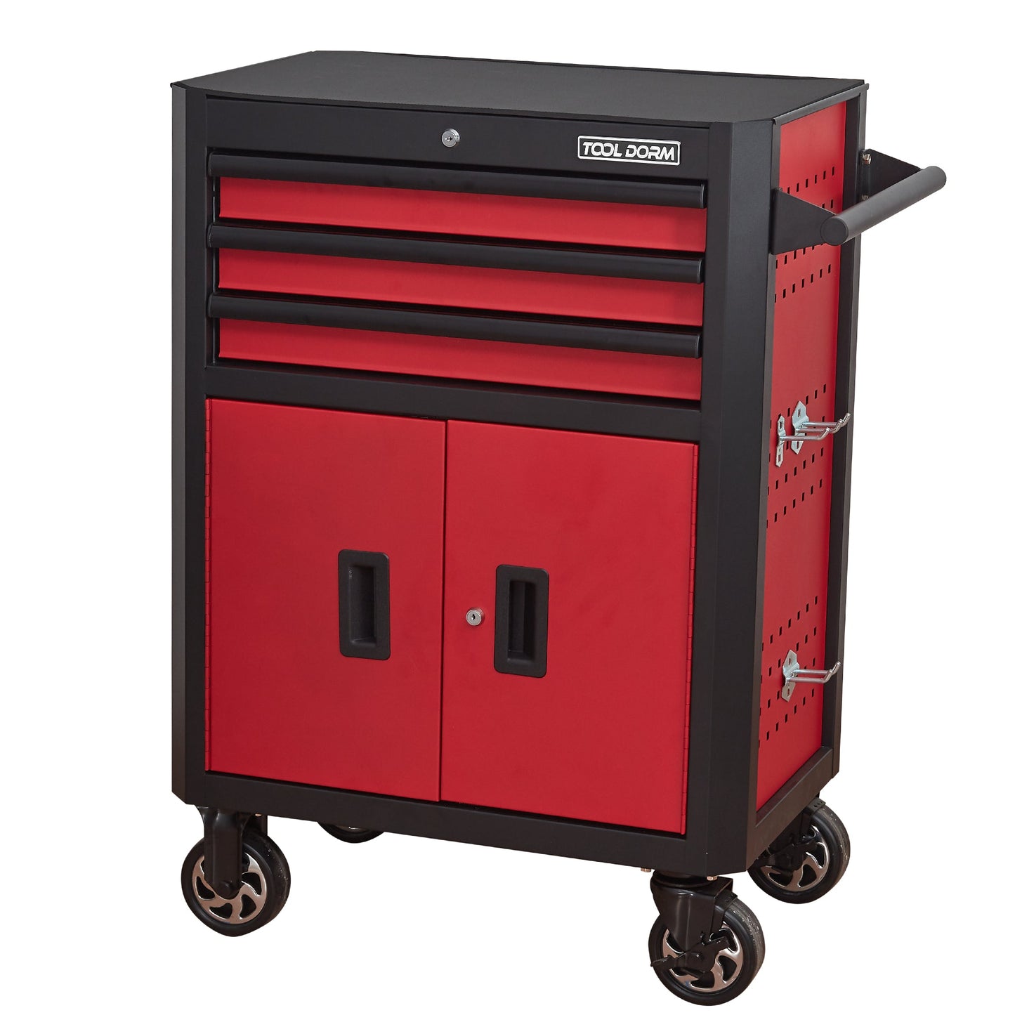 28 Inch 3-Drawer Rolling Tool Chest with Wheels