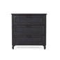 Newell Cane 3 Drawer Dresser - Dark Gray