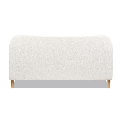 Roman - Curved Headboard Upholstered Platform Bed
