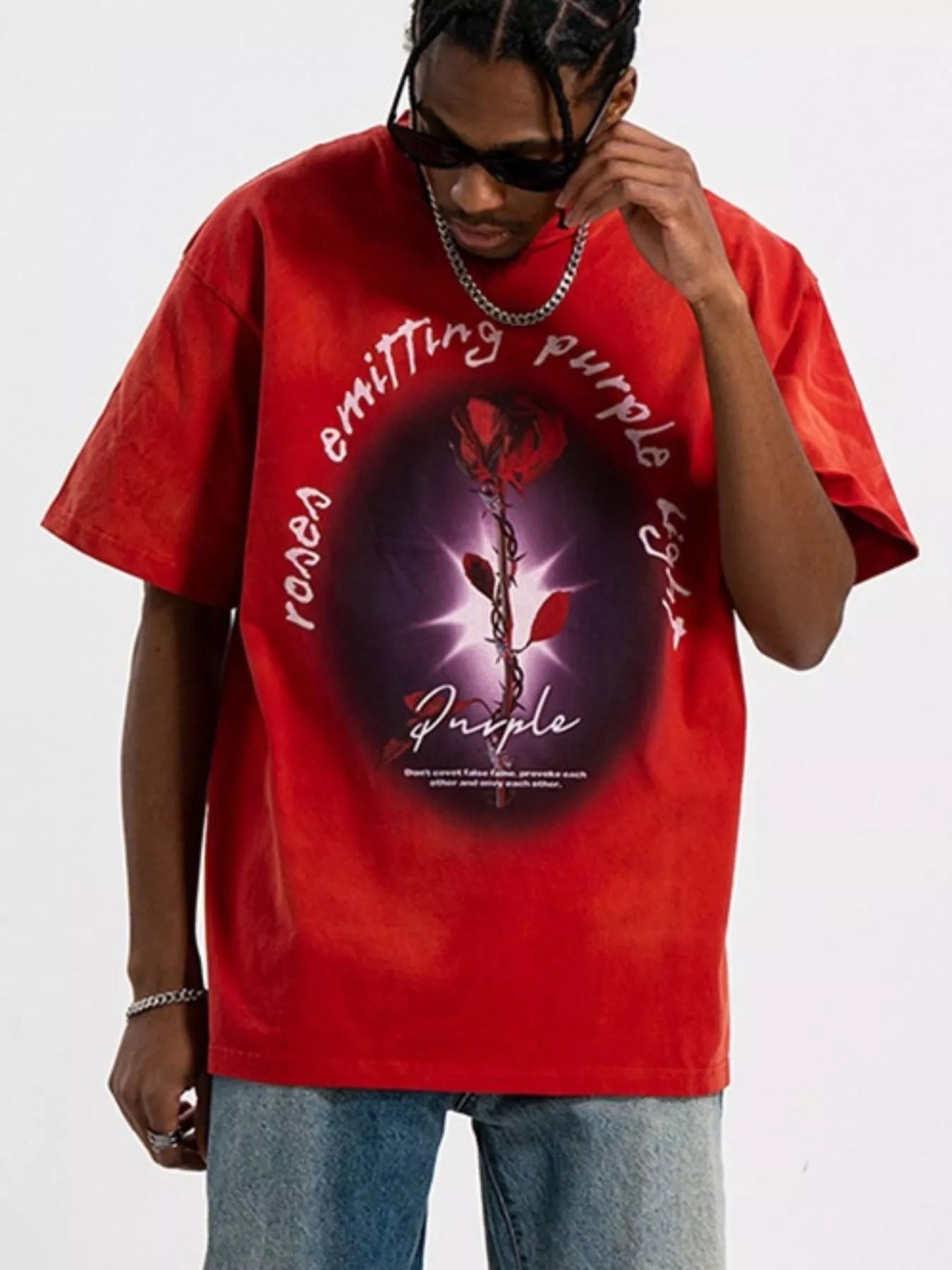 Graphic Round Neck Short Sleeve T-Shirt