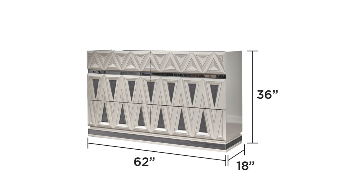 Lavita Modern & Contemporary Style 6-Drawer Dresser