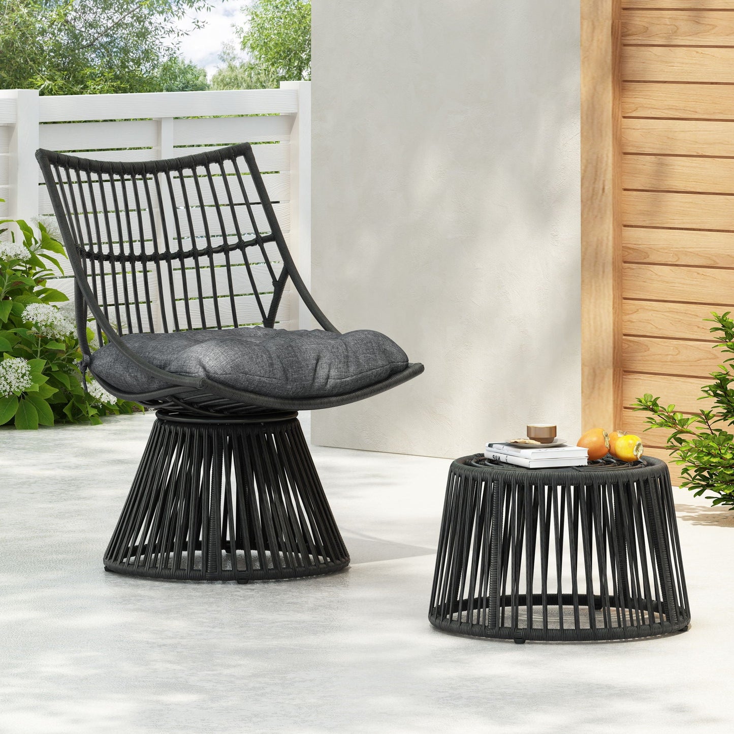 Elaine Chair & Side Table Outdoor Set