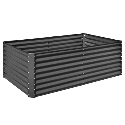 6x3x2ft Galvanized Raised Garden Bed
