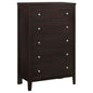 Carlton 5-drawer Bedroom Chest Cappuccino