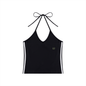 Loki & Ivy Women's Color Block Halter Crop Tank Top