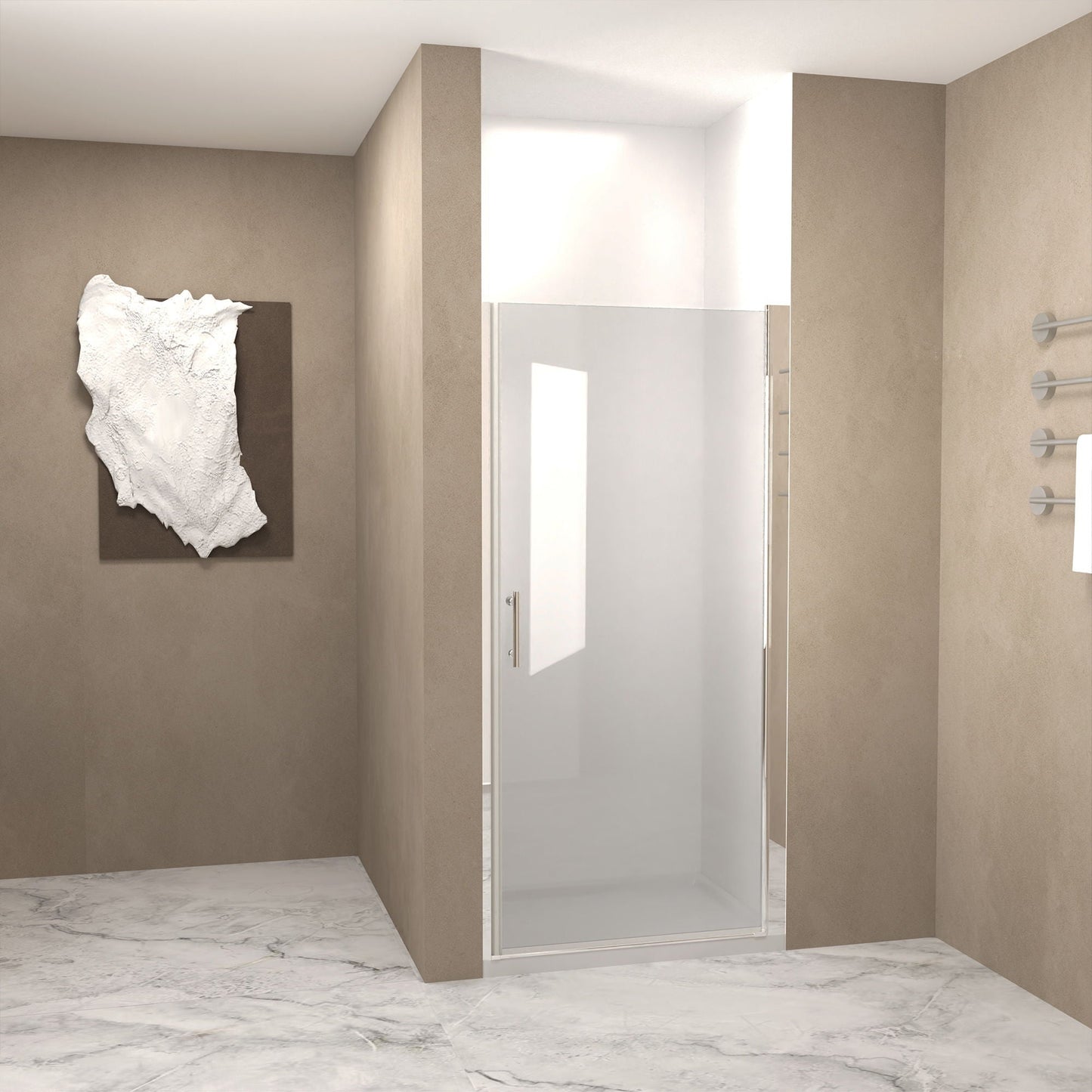 Shower Door With Glass And Explosion Proof Safety Film
