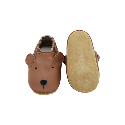 Premium Full-grain Leather Toddler Walking Shoes