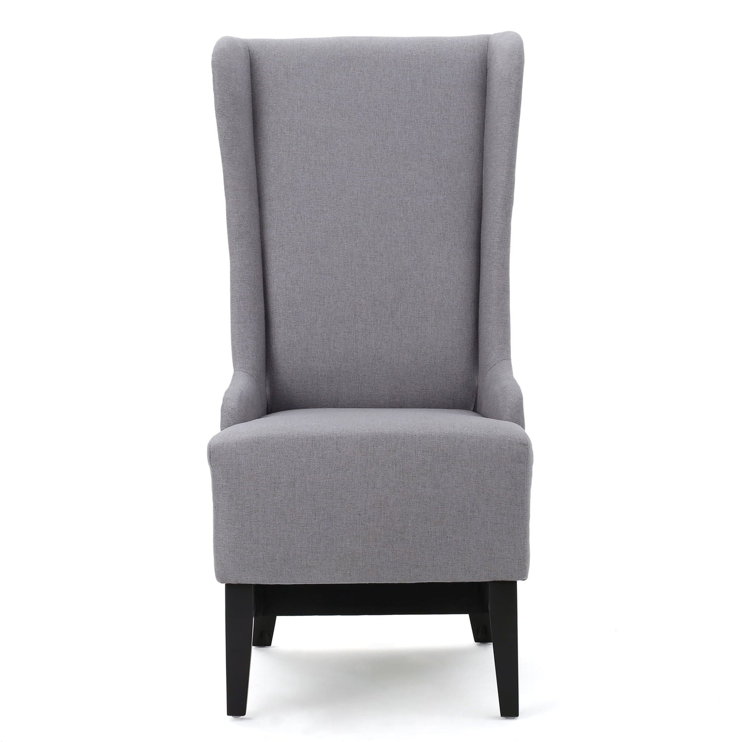 Alight Upholstered Dining Chair With High Back And Birch Wood Legs