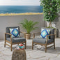 Perla Contemporary Club Chair with Water Resistant Cushion