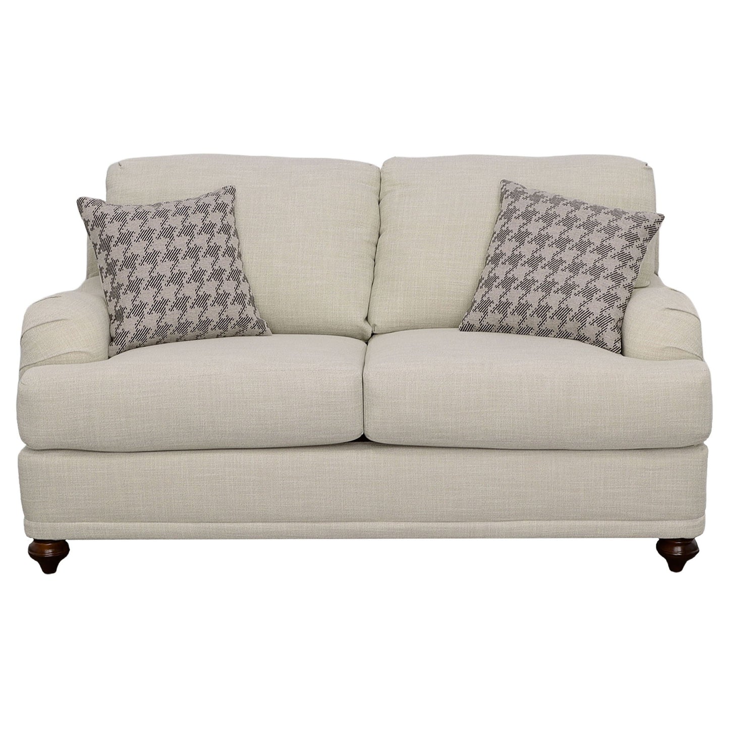 Anderson - 2 Piece Cushion Back Living Room Set - Gray