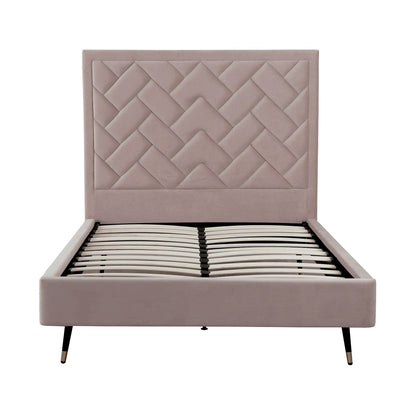 Crosby - Bed With Upholstered Headboard And Slats