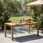TOPMAX Patio Wooden Dining Table, 67"L Rectangular