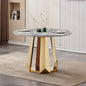 47" Round Marble Dining Table