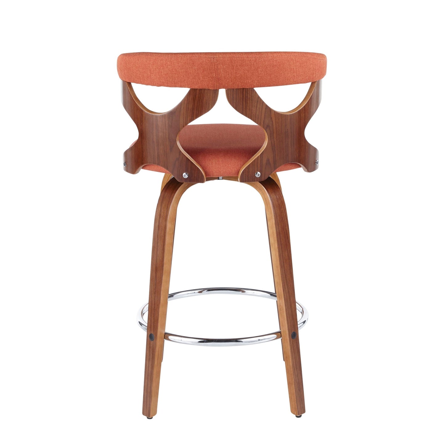 Gardenia - Mid Century Modern Fixed Height Counter Stool With Swivel (Set of 2)