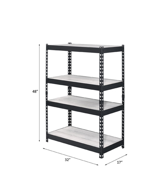 Decmus 4-Tier Industrial Bookcase