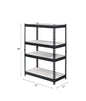 Decmus 4-Tier Industrial Bookcase