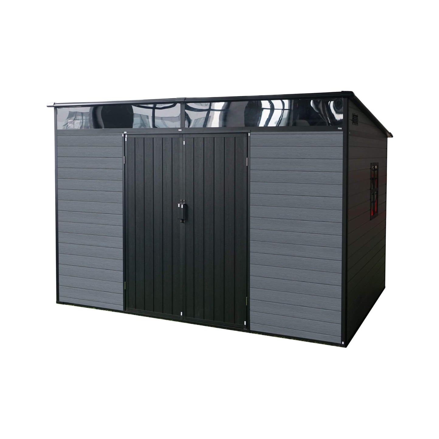 [07X10FT] Alora Outdoor Resin Garden Shed With Floor, Window, And Lockable Door (SAK25987)