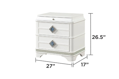 Laguna Modern Style 4 Pc Queen Upholstered Bedroom Set