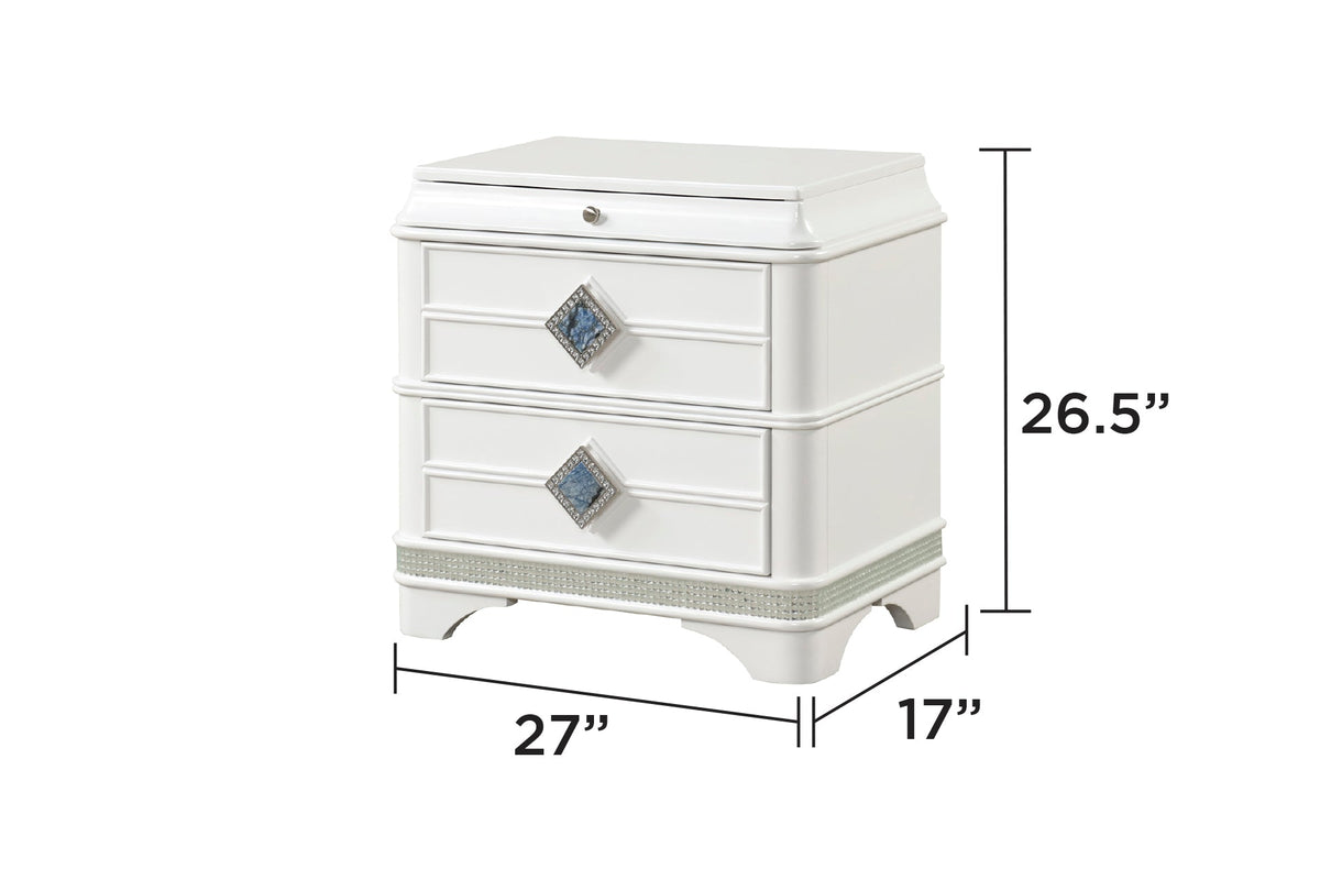 Laguna Modern Style 5 Piece King Upholstered Bedroom Set