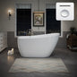 55" Acrylic Freestanding Bathtub